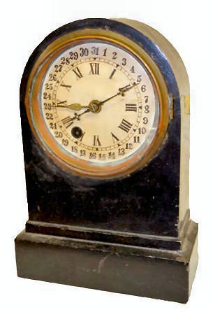 Iron Terry Clock Co. Calendar Clock — Antique Clocks Price Guide