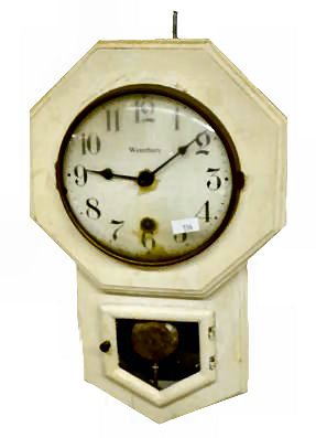 Waterbury Dainty Mini Schoolhouse Clock — Antique Clocks Price Guide