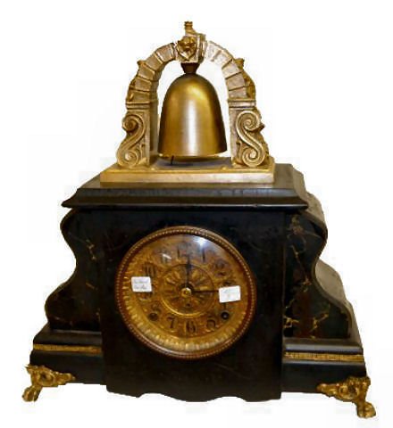 Gilbert Curfew Bell Top Mantel Clock — Antique Clocks Price Guide