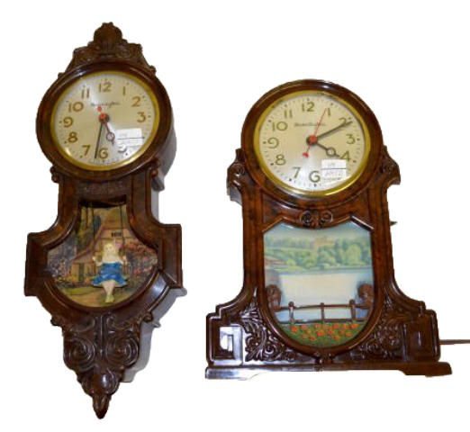 2 Mastercrafters Electric Clocks, Waterfall + — Antique Clocks Price Guide