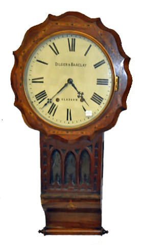 Dilger &amp; Barclay Glasgow Wall Clock — Antique Clocks Price Guide