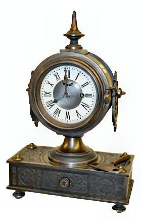 Ornate Antique Iron Shelf Clock, Time Only — Antique Clocks Price Guide