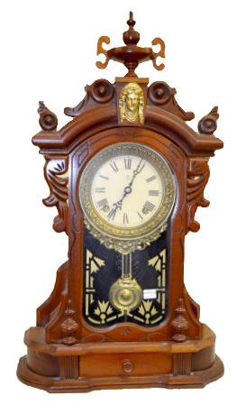 F. Kroeber Reproduction Parlor Clock, C. Holland — Antique Clocks Price Guide