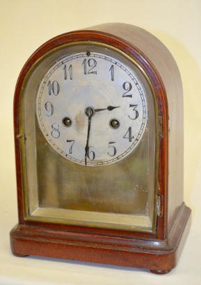Gustav Becker Mahogany Mantel Clock — Antique Clocks Price Guide