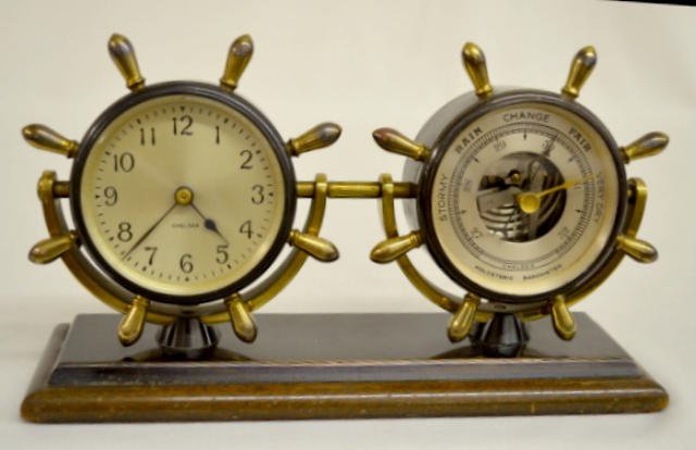 Chelsea "The Corvette" Bronze Desk Clock — Antique Clocks Price Guide