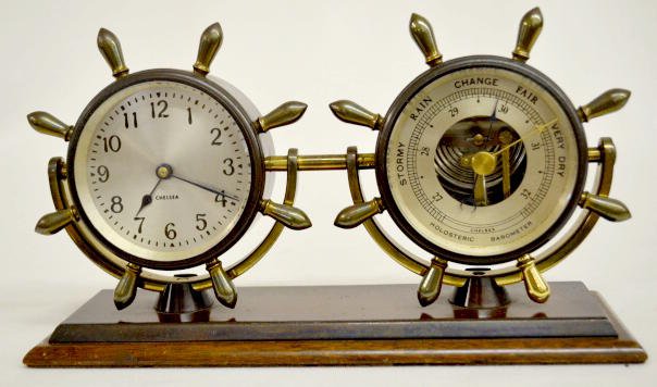Chelsea "The Corvette" Bronze Desk Clock — Antique Clocks Price Guide