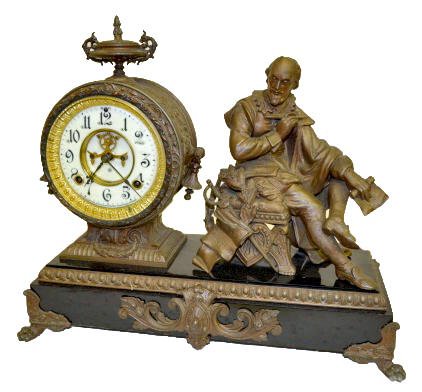 Ansonia MacBeth Figural Mantel Clock — Antique Clocks Price Guide