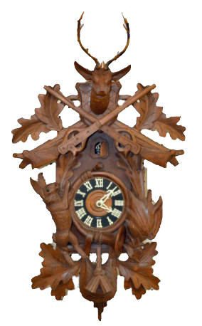 Large Animal Carved German Cuckoo Clock — Antique Clocks Price Guide