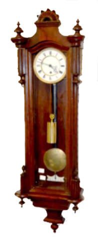 34" Long 1 Weight Vienna Regulator Clock — Antique Clocks Price Guide