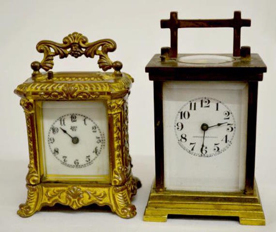 2 Antique Waterbury Carriage Clocks — Antique Clocks Price Guide