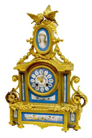 Japy Freres &amp; Sevres Mantel Clock — Antique Clocks Price Guide