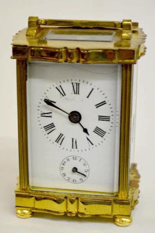 French Carriage Clock w/Alarm, As Is — Antique Clocks Price Guide
