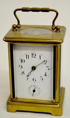 French Antique Carriage Clock w/Alarm — Antique Clocks Price Guide