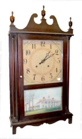 Gilbert Pillar &amp; Scroll Shelf Clock — Antique Clocks Price Guide
