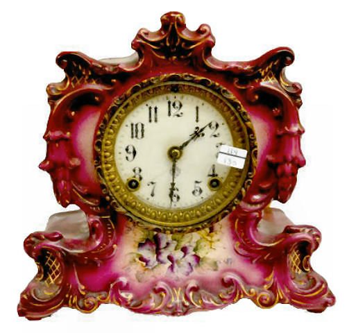 Ansonia "Whisper" China Case Clock — Antique Clocks Price Guide