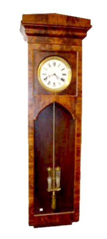 Mahogany Jeweler's Pinwheel Regulator Clock — Antique Clocks Price Guide