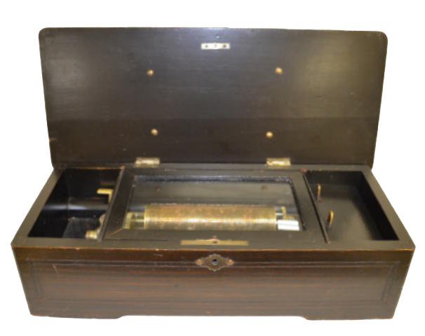 Cylinder Music Box in Inlaid Box w/6" Cylinder — Antique Clocks Price Guide