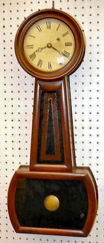 J. E. Caldwell Weight Driven Banjo Clock — Antique Clocks Price Guide