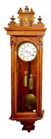 2 Weight Vienna Regulator Wall Clock — Antique Clocks Price Guide