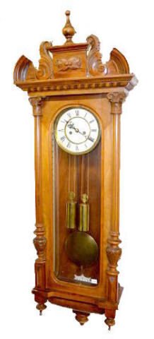 Gustav Becker 2 Weight Wall Regulator Clock — Antique Clocks Price Guide