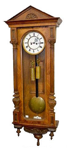 "Remember" 2 Wt. Vienna Regulator Wall Clock — Antique Clocks Price Guide