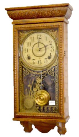 Ingraham Oak 1/4 Store Regulator Clock — Antique Clocks Price Guide
