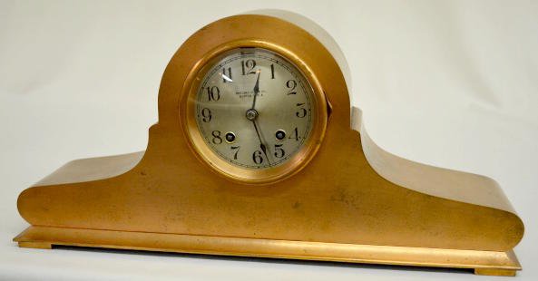 Chelsea Boston Tambour Shelf Clock, Copper Clad — Antique Clocks Price Guide