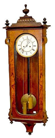 Early 2 Weight Vienna Regulator Clock — Antique Clocks Price Guide