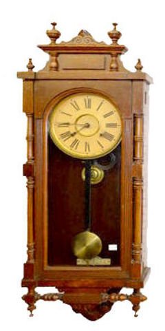 Ansonia Walnut Queen Elizabeth Wall Reg. Clock — Antique Clocks Price Guide
