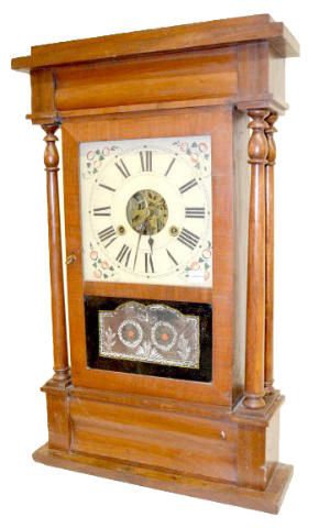 Bloomer &amp; Sperry 2 Weight Shelf Clock — Antique Clocks Price Guide