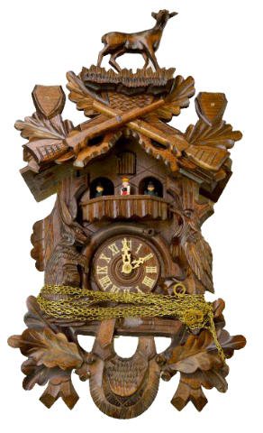 Musical Cuckoo Clock w/Game &amp; Dancers — Antique Clocks Price Guide