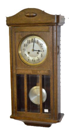 German T &amp; S Box Clock w/Beveled Glass — Antique Clocks Price Guide