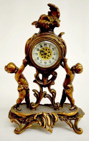 New Haven Double Cherub Novelty Clock — Antique Clocks Price Guide