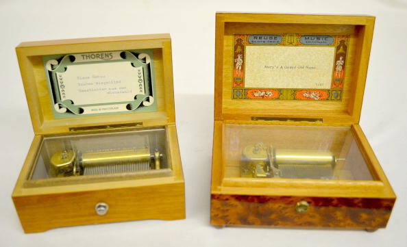 Thorens &amp; Reuge Mini Music Boxes — Antique Clocks Price Guide