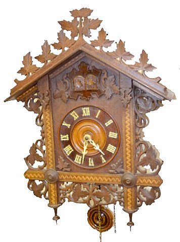 Antique German 3 Weight Cuckoo &amp; Quail Clock — Antique Clocks Price Guide