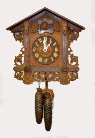 Antique Inlaid 2 Weight 8 Day Cuckoo Clock — Antique Clocks Price Guide