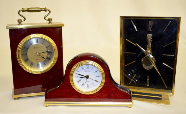 2 La Crosse &amp; 1 Kaiser Dresser Clock — Antique Clocks Price Guide