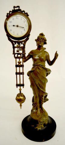 Junghans "Diana" Mystery Swinger Clock — Antique Clocks Price Guide