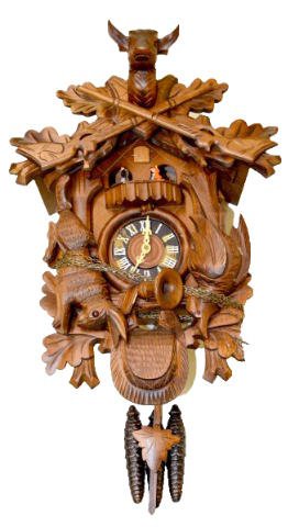 German Cuckoo Clock w/Revolving Dancers — Antique Clocks Price Guide