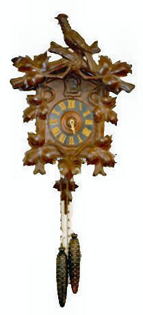 Pheasant Carved 8 Day Cuckoo Clock — Antique Clocks Price Guide