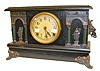 Sessions Black Enameled Mantel Clock, "Nevin"