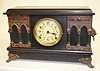 Sessions Black Enamel Mantel Clock, "Manhattan"