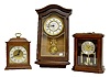 3 Wooden Clocks, Seth Thomas, Bulova & Infinity