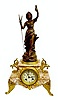 Japy Freres Antique Statue Clock, "Faneuse"