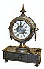 Ornate Antique Iron Shelf Clock, Time Only