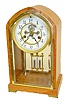 Waterbury "Calais" Satin Wood Shelf Clock