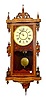 Antique Waterbury Inlaid Long Drop Wall Clock