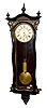 Ebony 1 Wt. Serpentine Vienna Regulator Clock