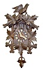 German Carved Cuckoo w/Bird, 2 Weight