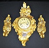 3 Pc. Stockholm Gilt Wall Clock Set, "Holmia"